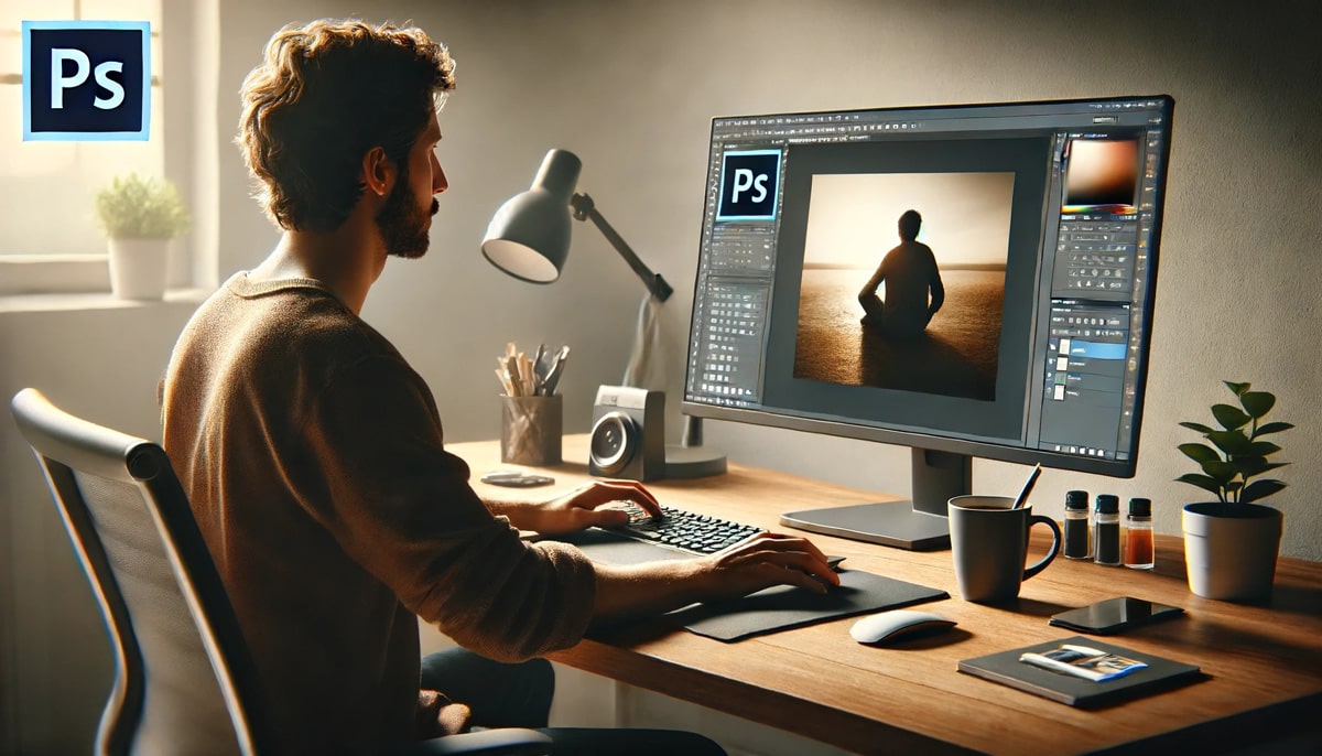 Person-editing-photo-in-Photoshop-at-a-desk